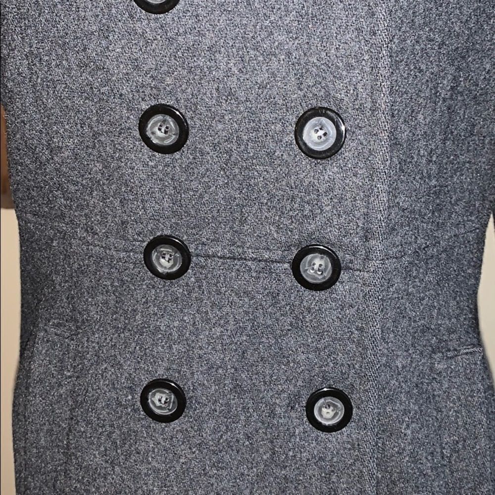 Gray double breasted wool jacket Medium - Picture 2 of 6